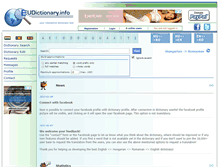 Tablet Screenshot of eudictionary.info